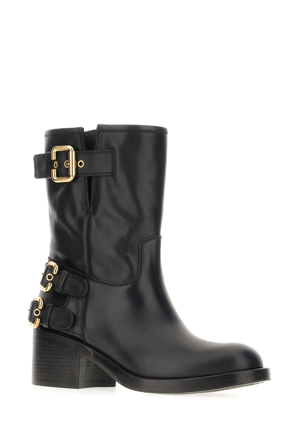 Black leather Dakota ankle boots -  | High Quality Luxury Handbag Shop