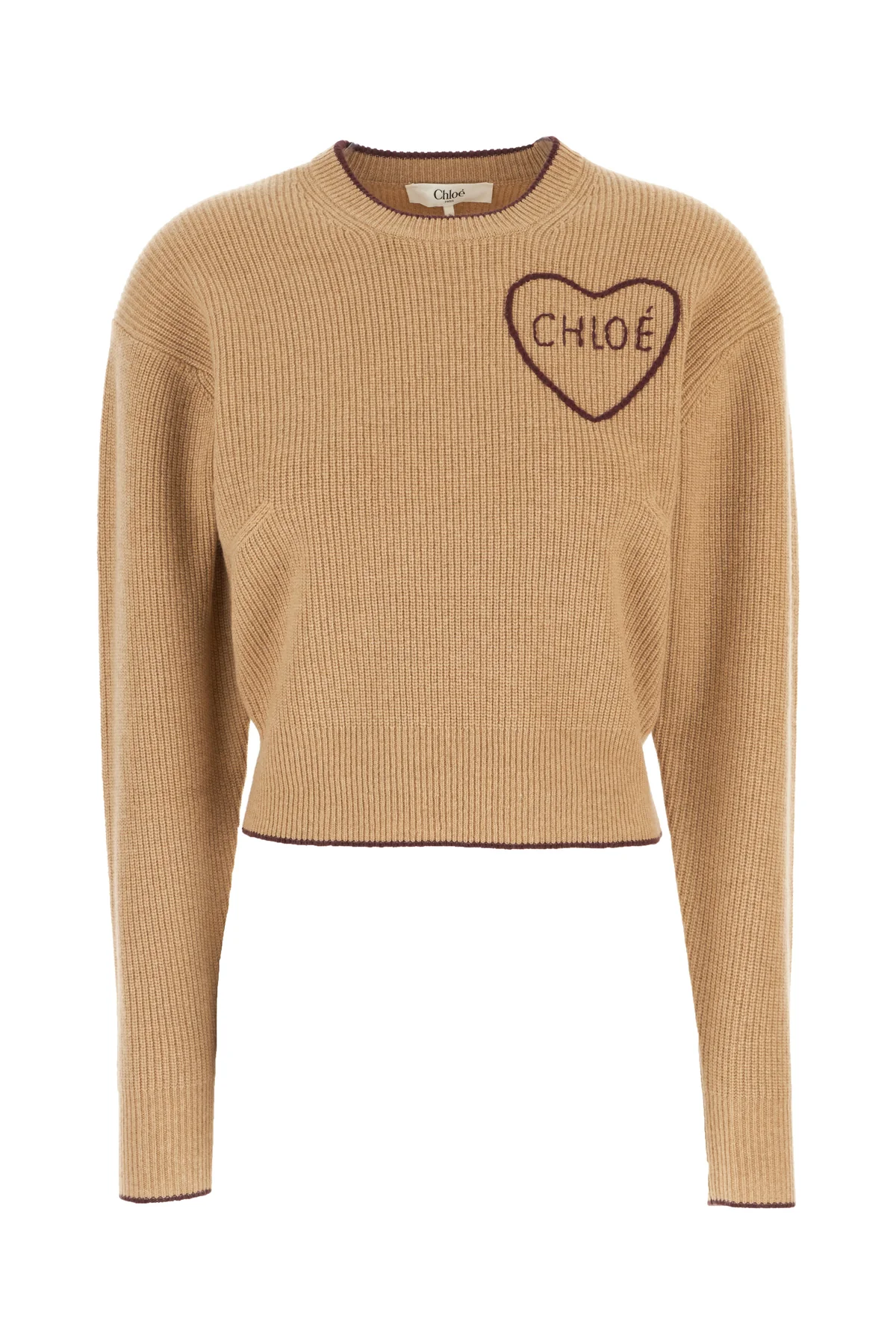 Cappuccino wool blend sweater -  | High Quality Luxury Handbag Shop