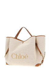Beige canvas shopping bag -  | High Quality Luxury Handbag Shop