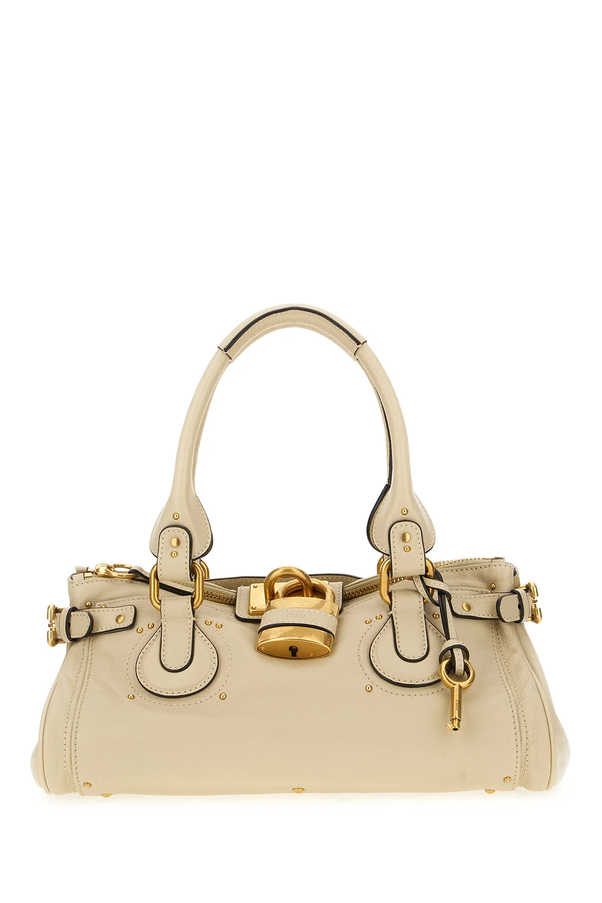 Cream leather Paddington shoulder bag -  | High Quality Luxury Handbag Shop