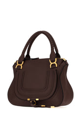 Borsa a mano Marcie piccola in pelle cioccolato -  | High Quality Luxury Handbag Shop