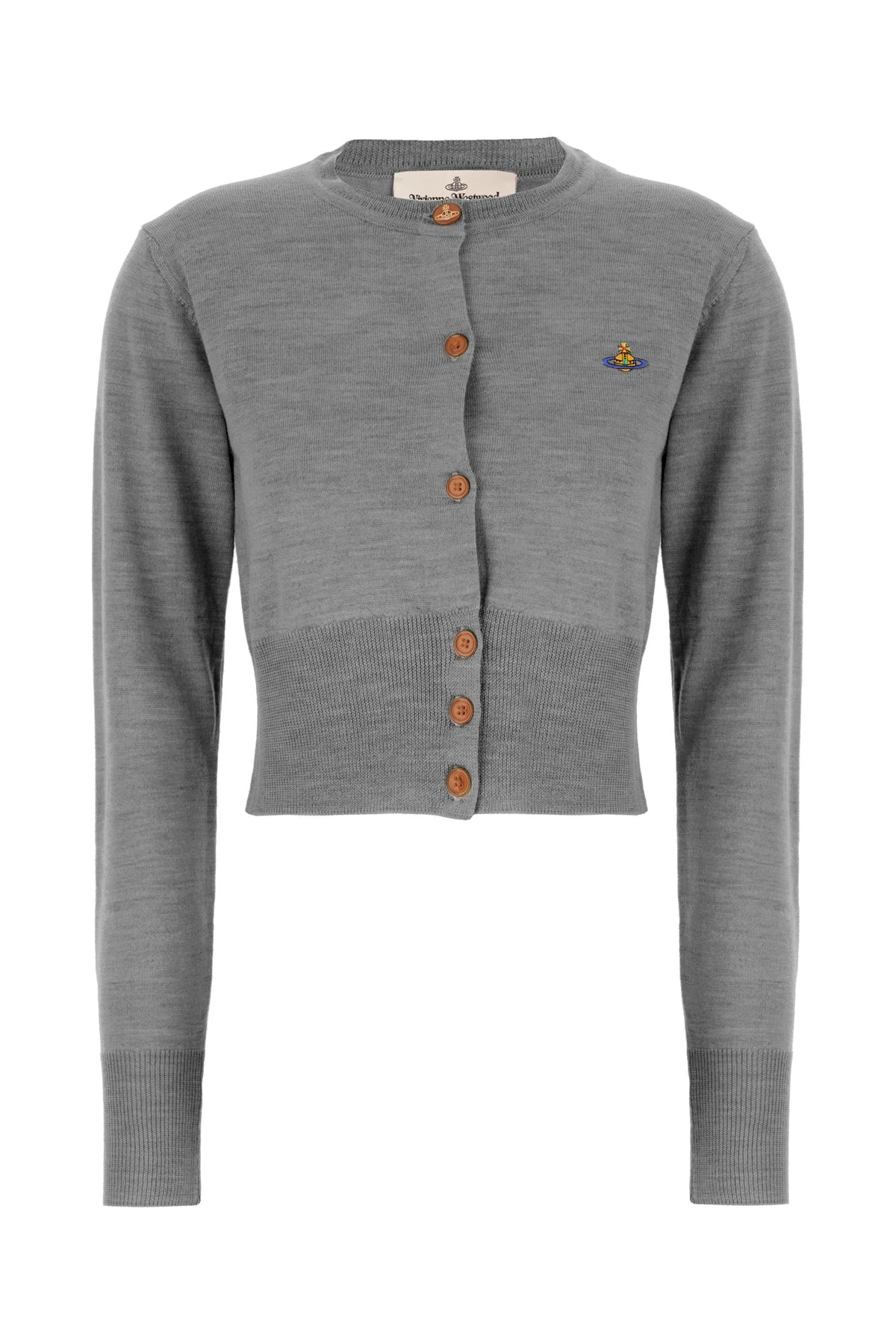 Grey cotton blend cardigan -  | High Quality Luxury Handbag Shop