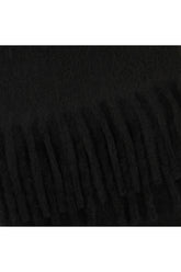 Black alpaca blend scarf -  | High Quality Luxury Handbag Shop