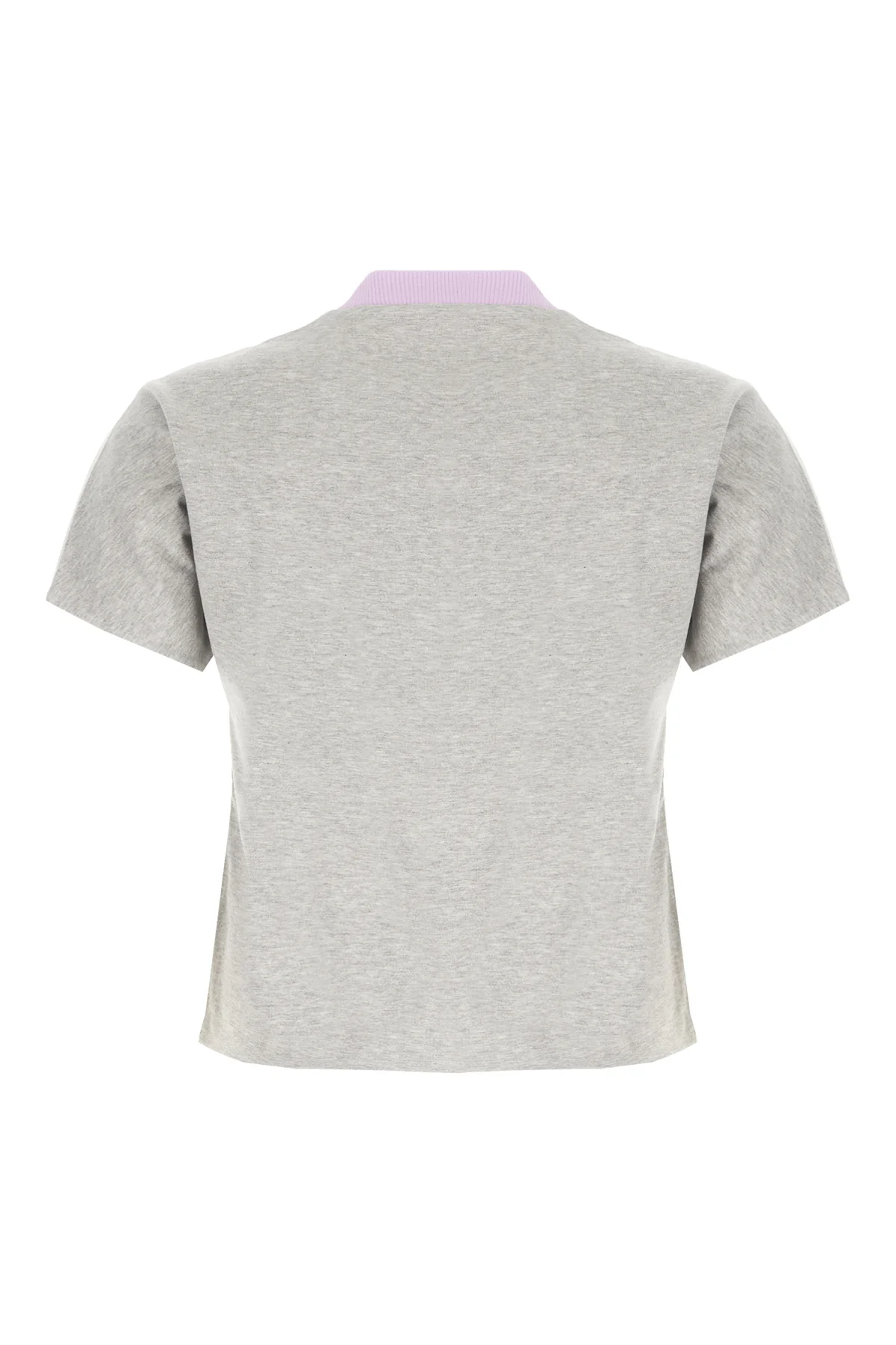 Melange grey cotton t-shirt -  | High Quality Luxury Handbag Shop