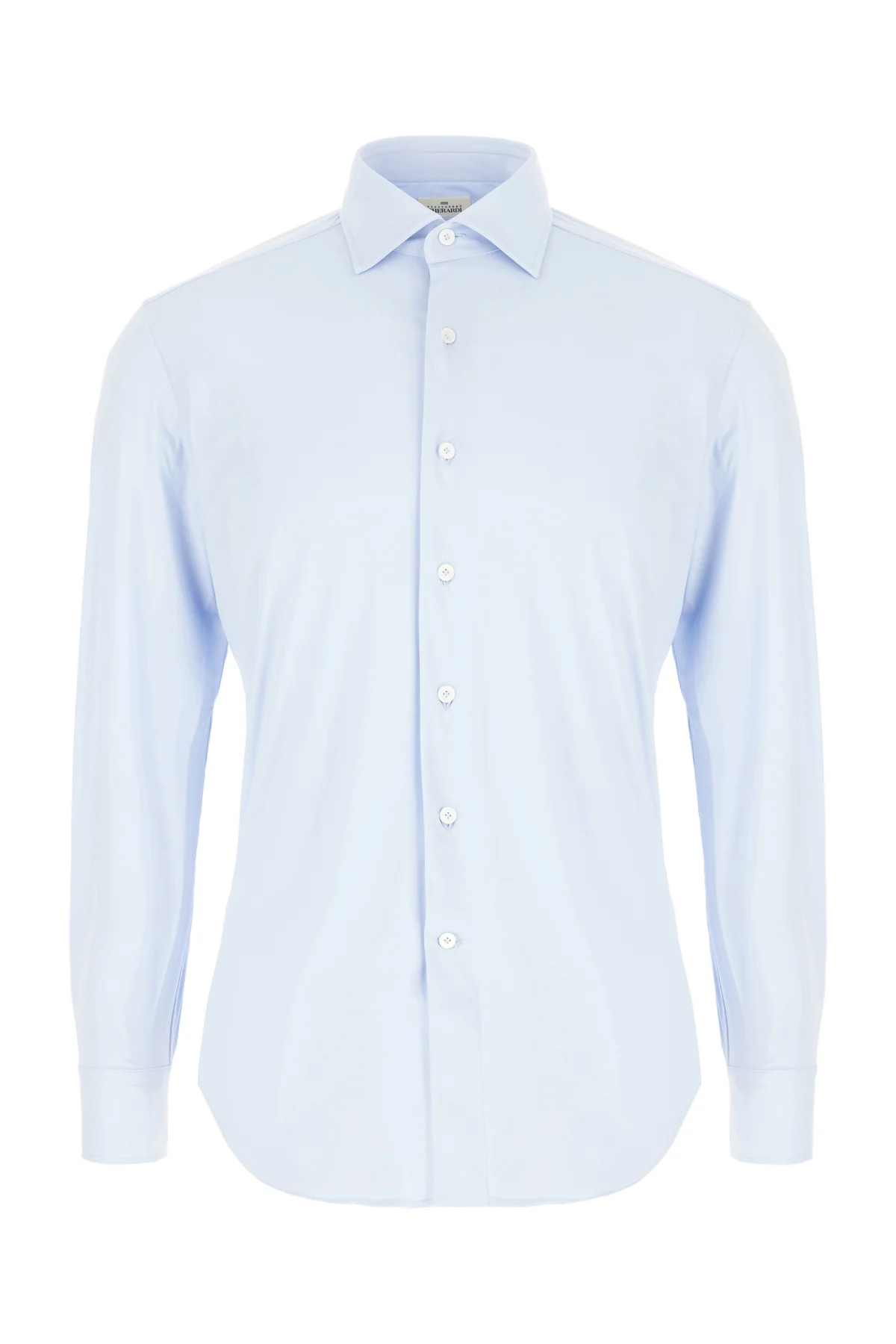 Camicia in misto cotone stretch azzurro -  | High Quality Luxury Handbag Shop