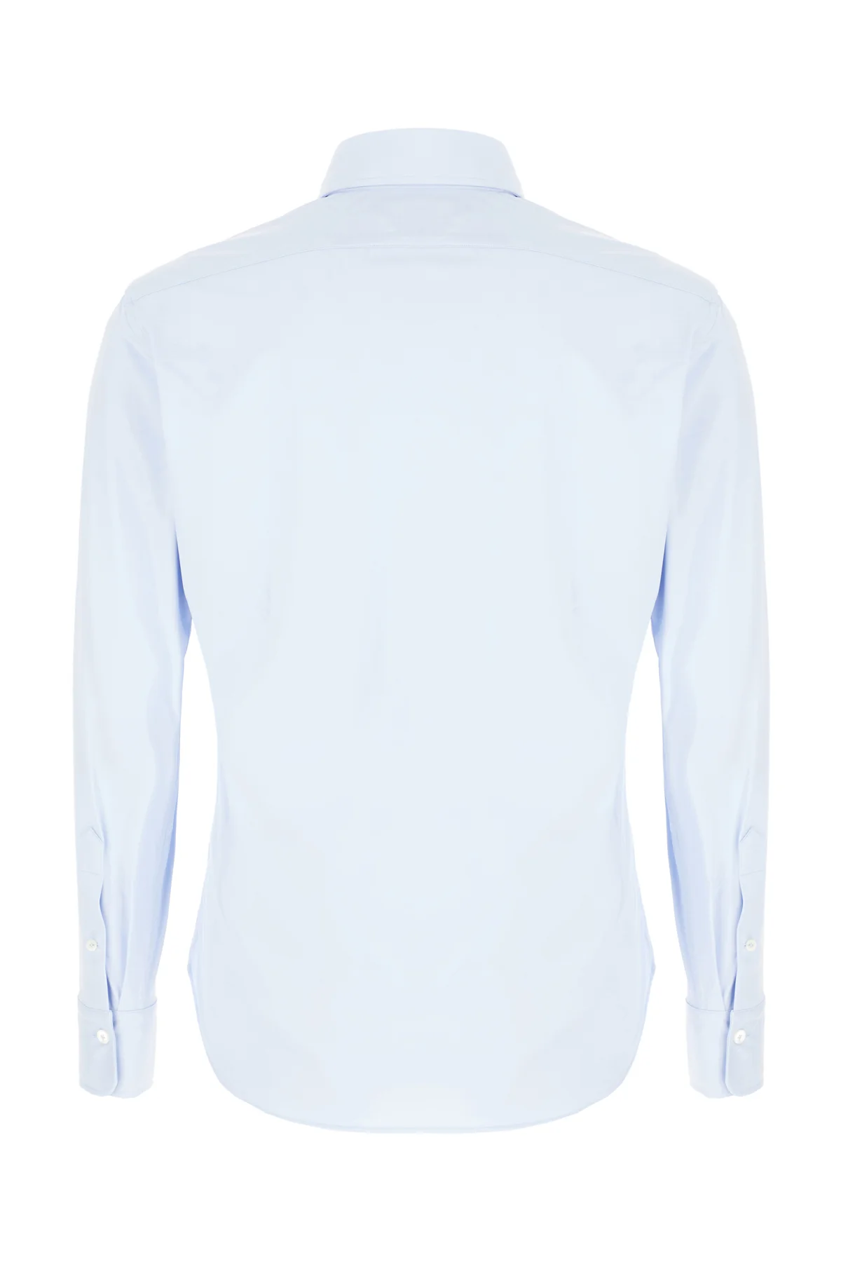 Camicia in misto cotone stretch azzurro -  | High Quality Luxury Handbag Shop