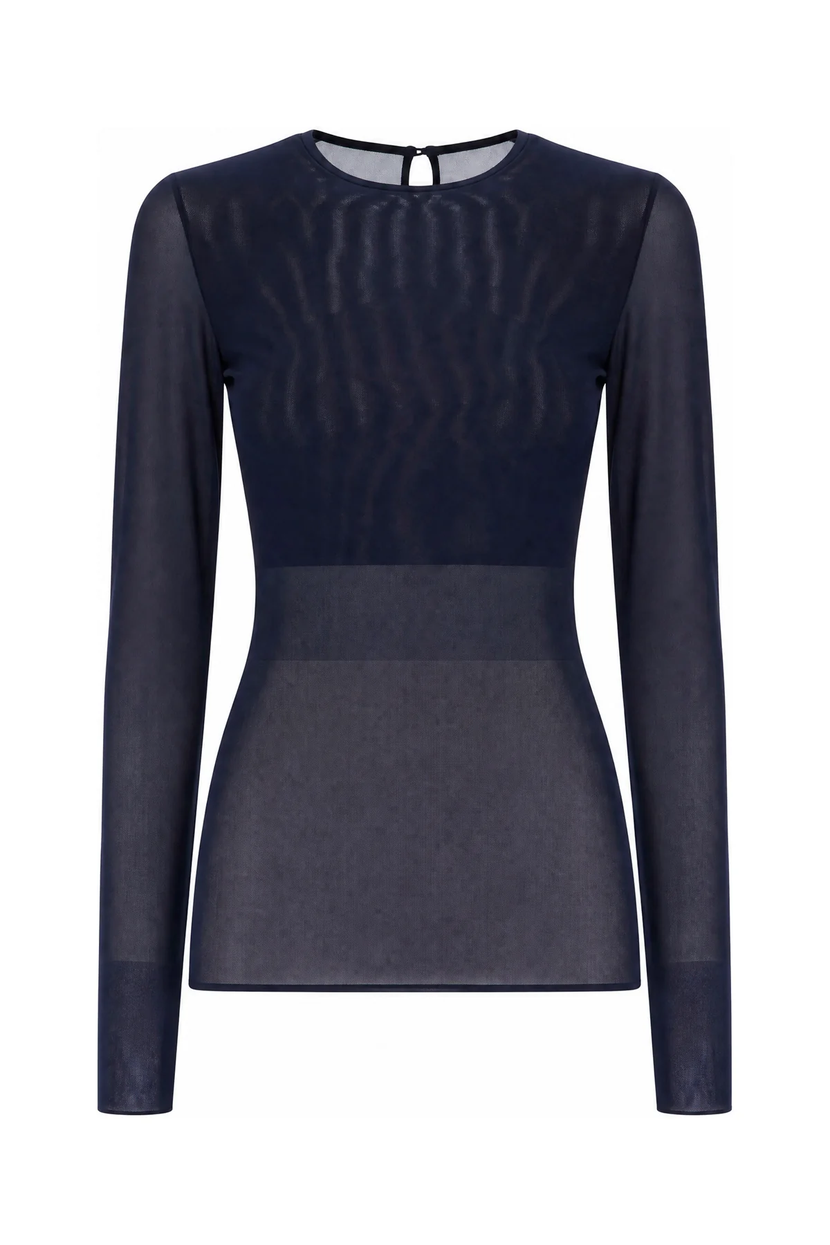 T-shirt in nylon stretch blu -  | High Quality Luxury Handbag Shop