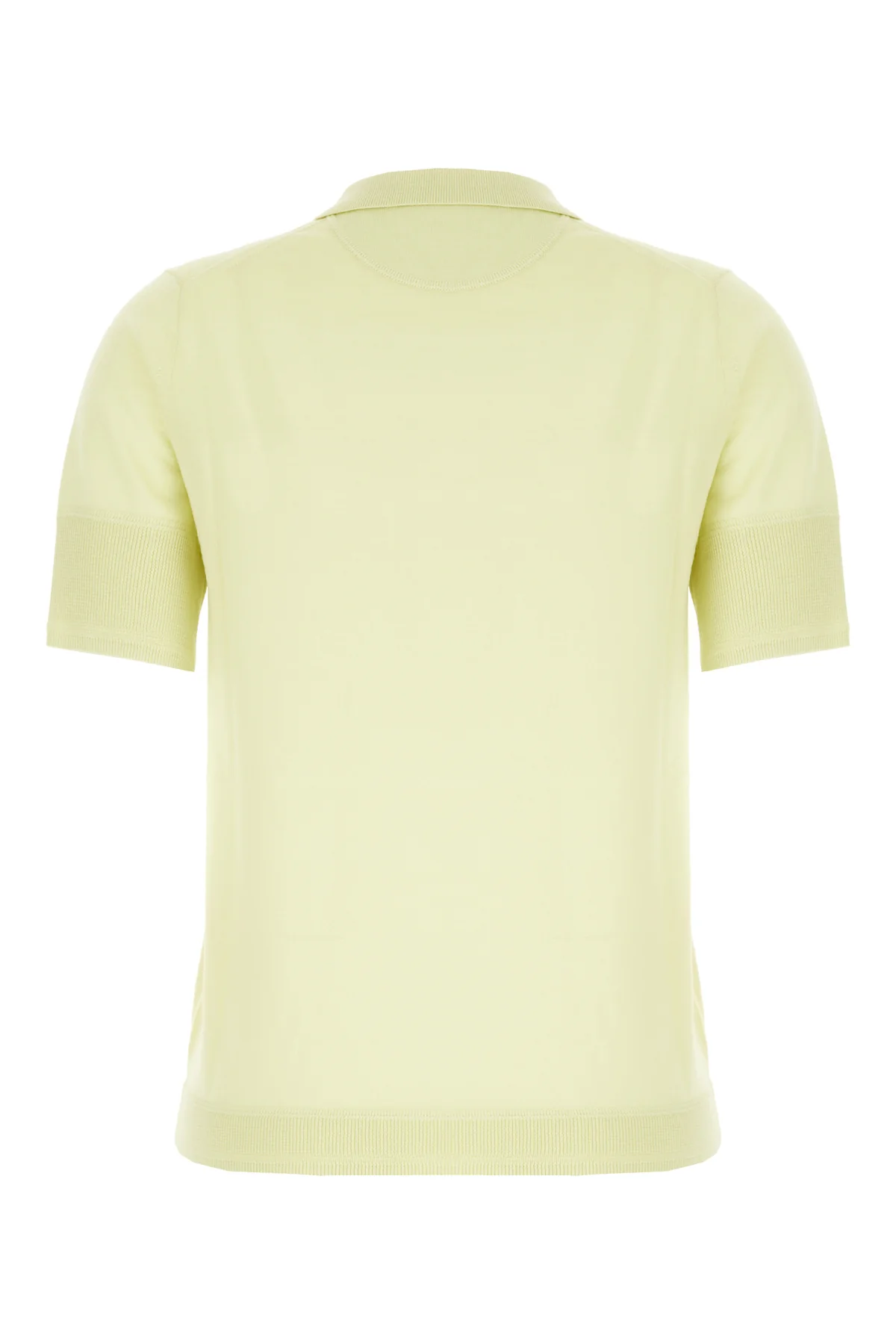 Lime wool blend polo shirt -  | High Quality Luxury Handbag Shop
