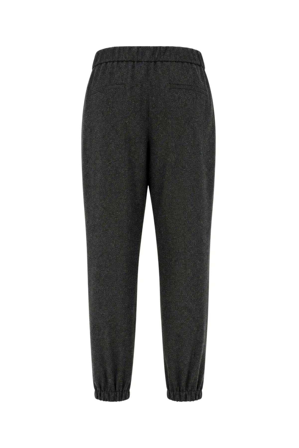 Pantalone in misto lana stretch grafite -  | High Quality Luxury Handbag Shop