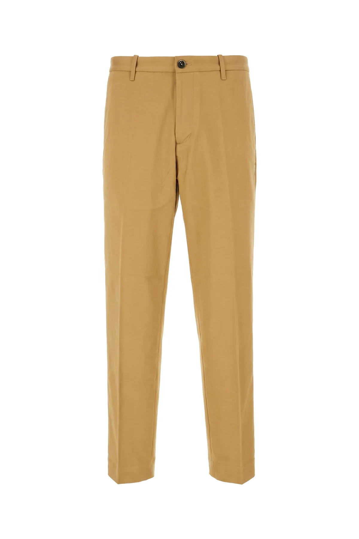 Khaki green stretch cotton pants -  | High Quality Luxury Handbag Shop