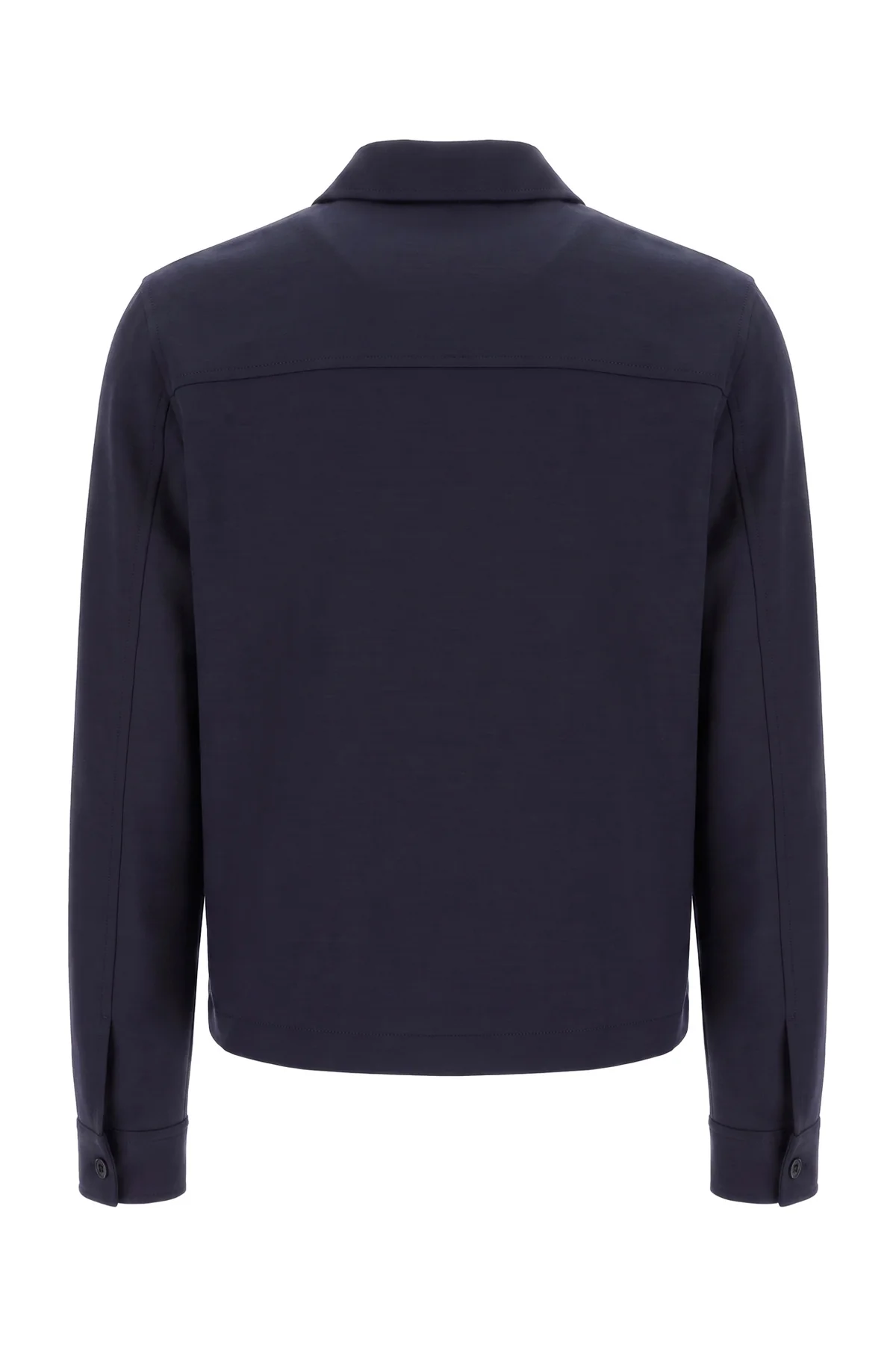 Night blue lyocell blend jacket -  | High Quality Luxury Handbag Shop