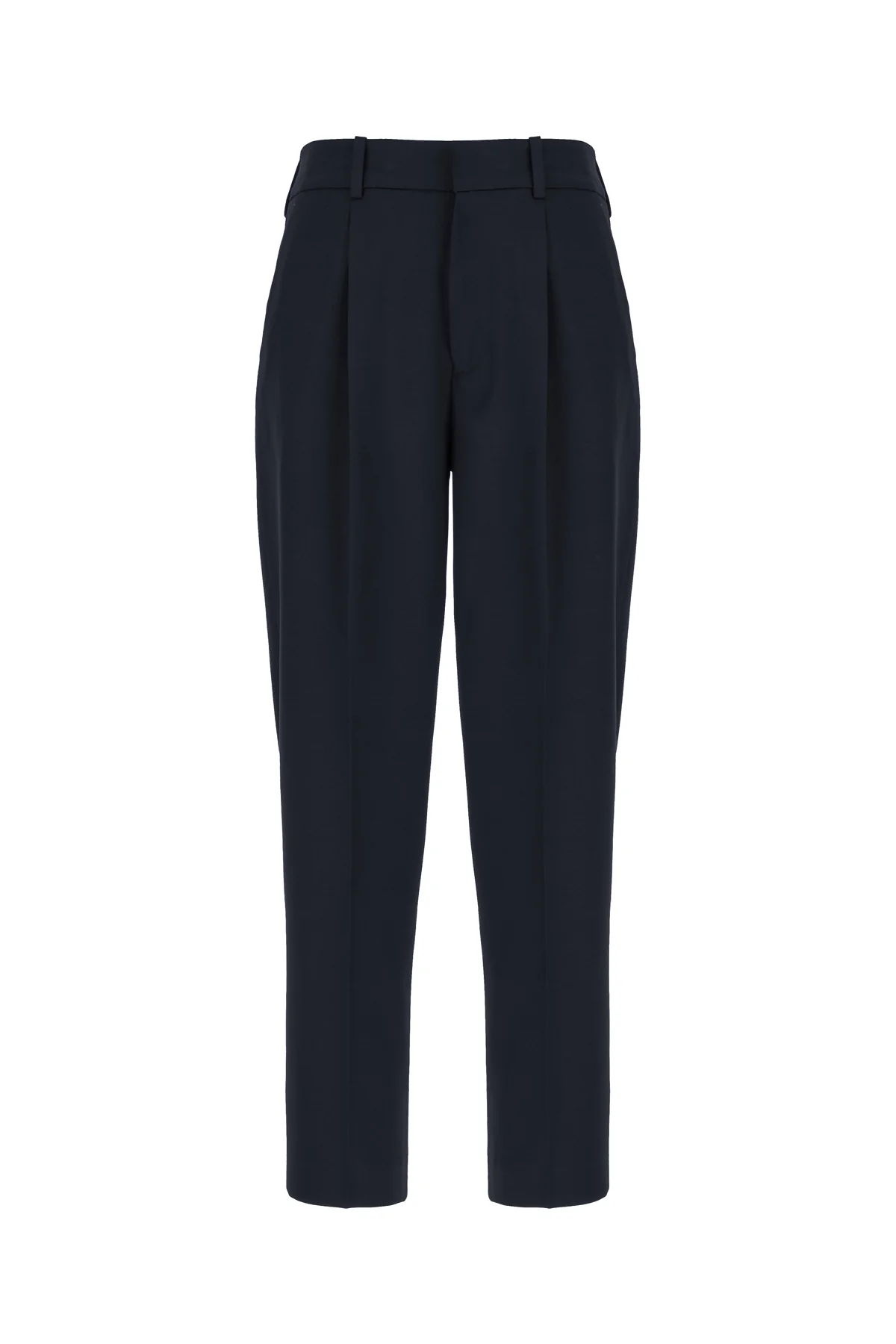 Navy blue stretch polyester blend pants -  | High Quality Luxury Handbag Shop