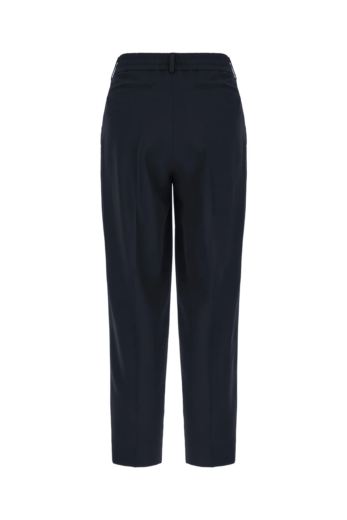 Navy blue stretch polyester blend pants -  | High Quality Luxury Handbag Shop
