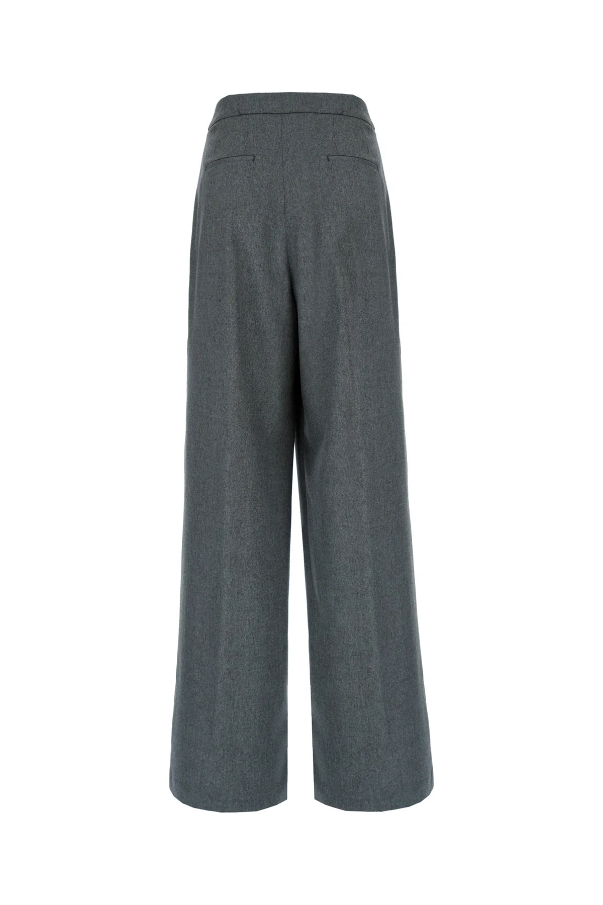 Dark grey stretch wool blend pant -  | High Quality Luxury Handbag Shop