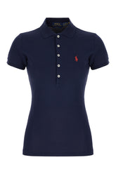 Navy blue piquet polo shirt -  | High Quality Luxury Handbag Shop