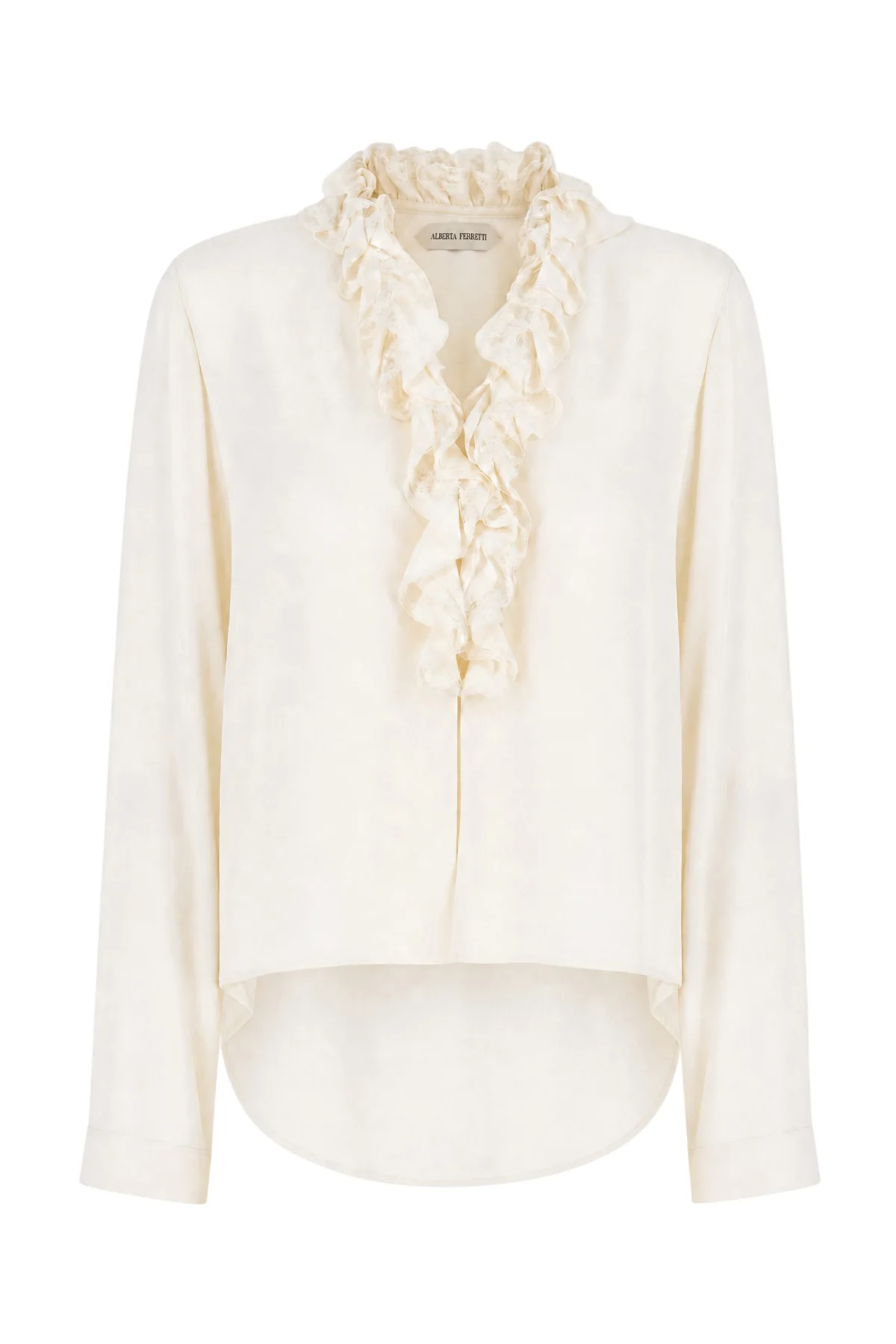 Ivory viscose blouse -  | High Quality Luxury Handbag Shop
