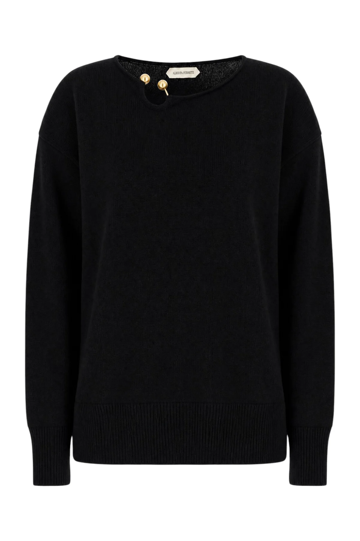Black wool blend sweater -  | High Quality Luxury Handbag Shop