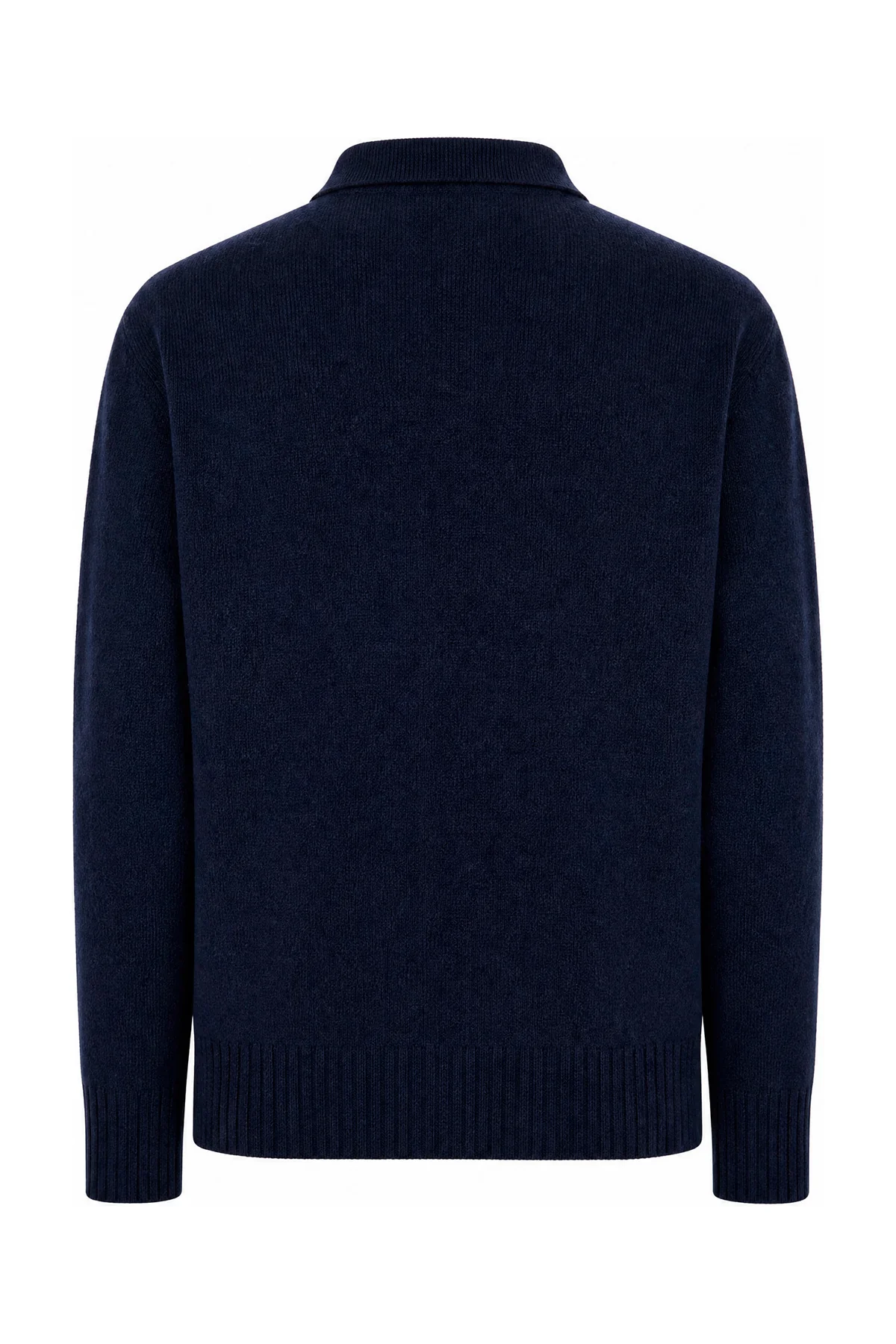Navy blue wool blend sweater -  | High Quality Luxury Handbag Shop