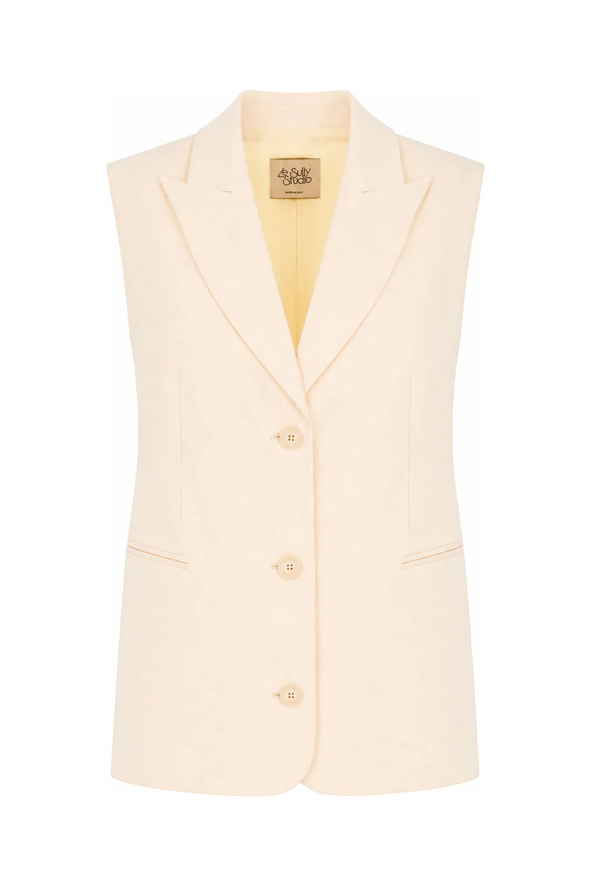 Cream wool blend vest -  | High Quality Luxury Handbag Shop
