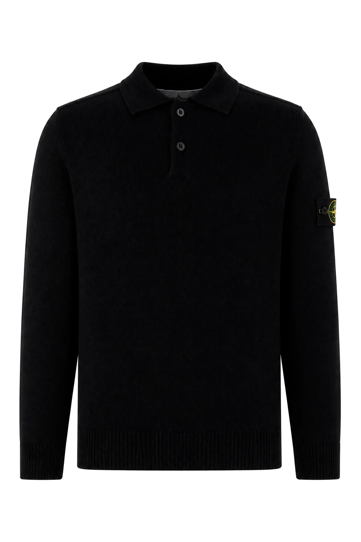 Black wool polo shirt -  | High Quality Luxury Handbag Shop