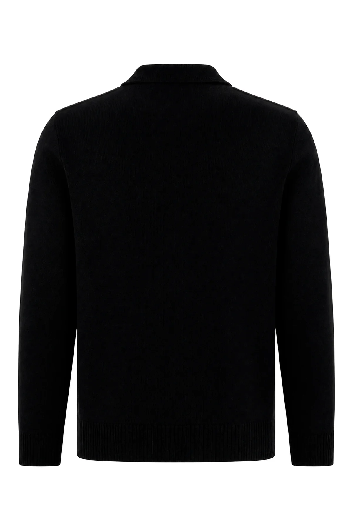 Black wool polo shirt -  | High Quality Luxury Handbag Shop