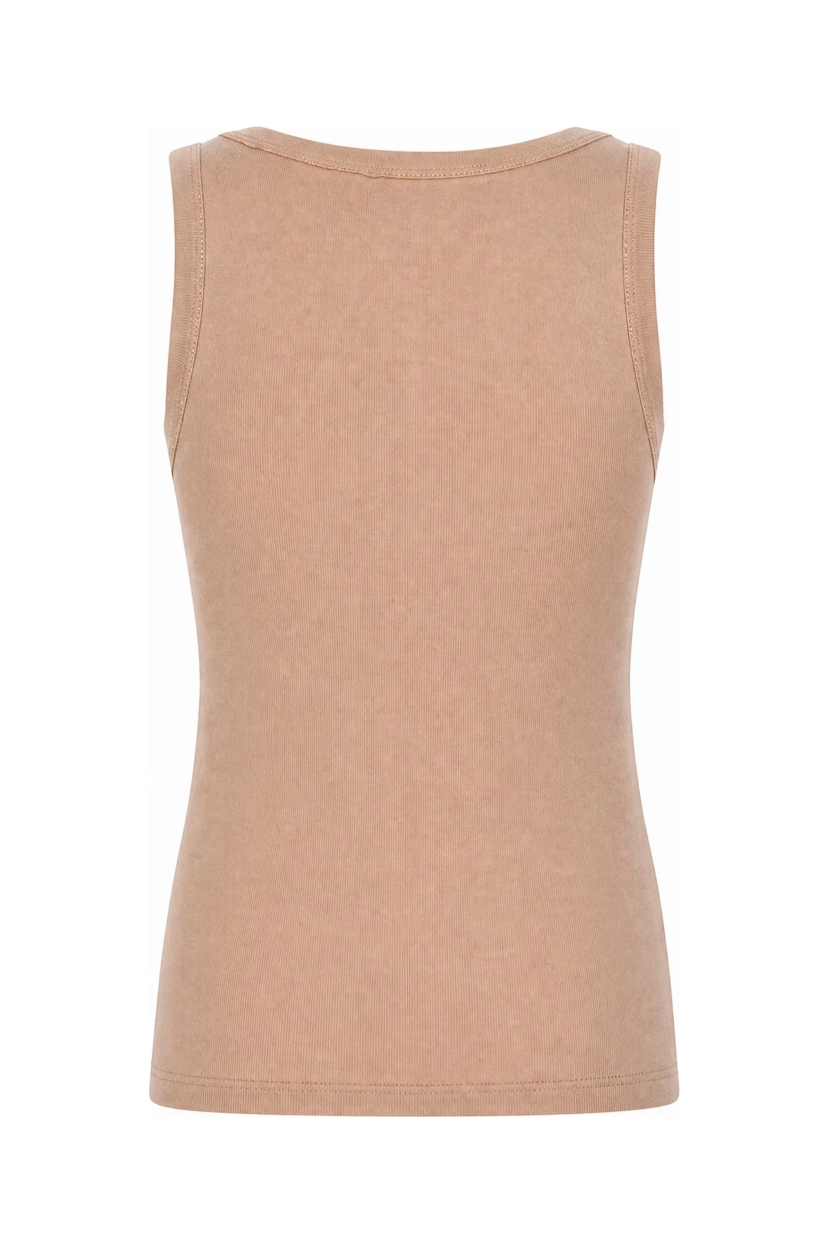 Top in cotone stretch cappuccino -  | High Quality Luxury Handbag Shop