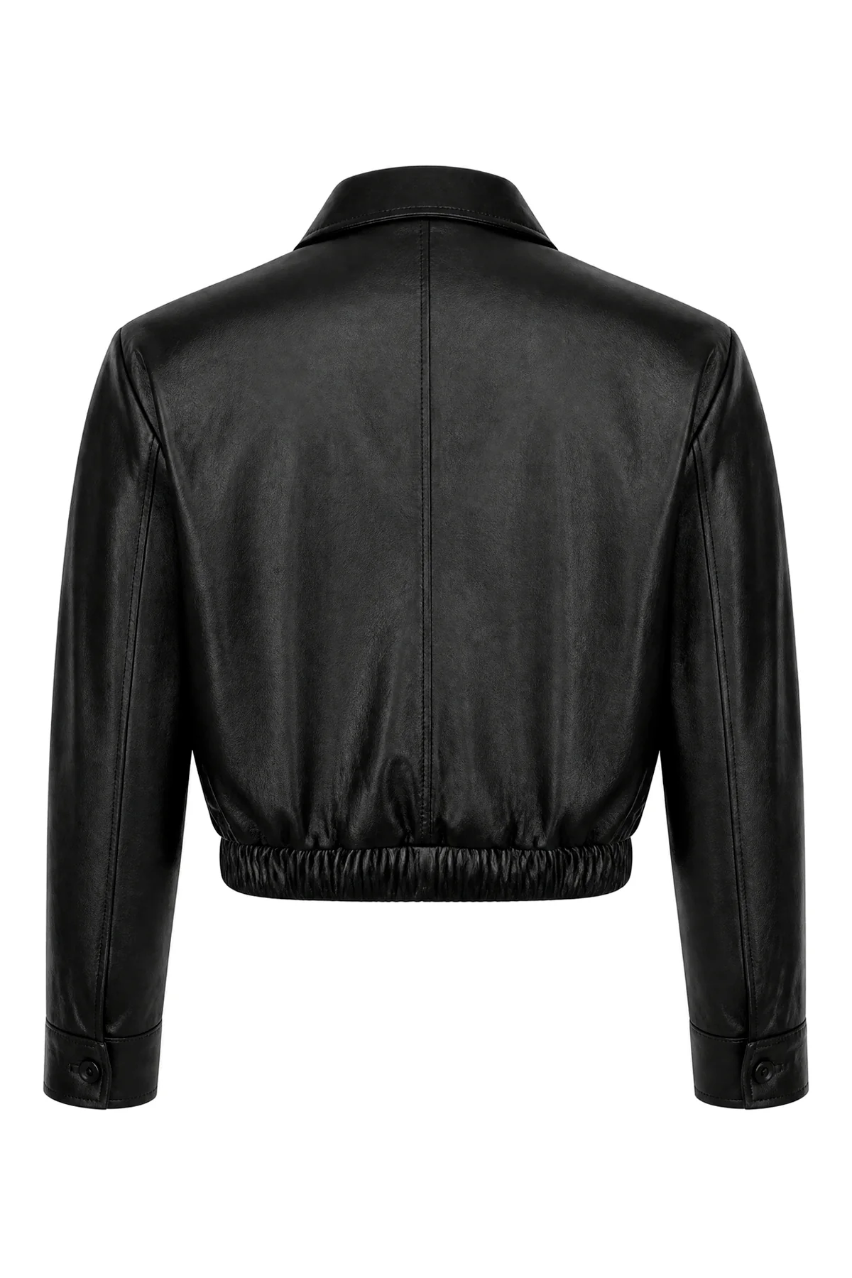 Black leather blend jacket -  | High Quality Luxury Handbag Shop