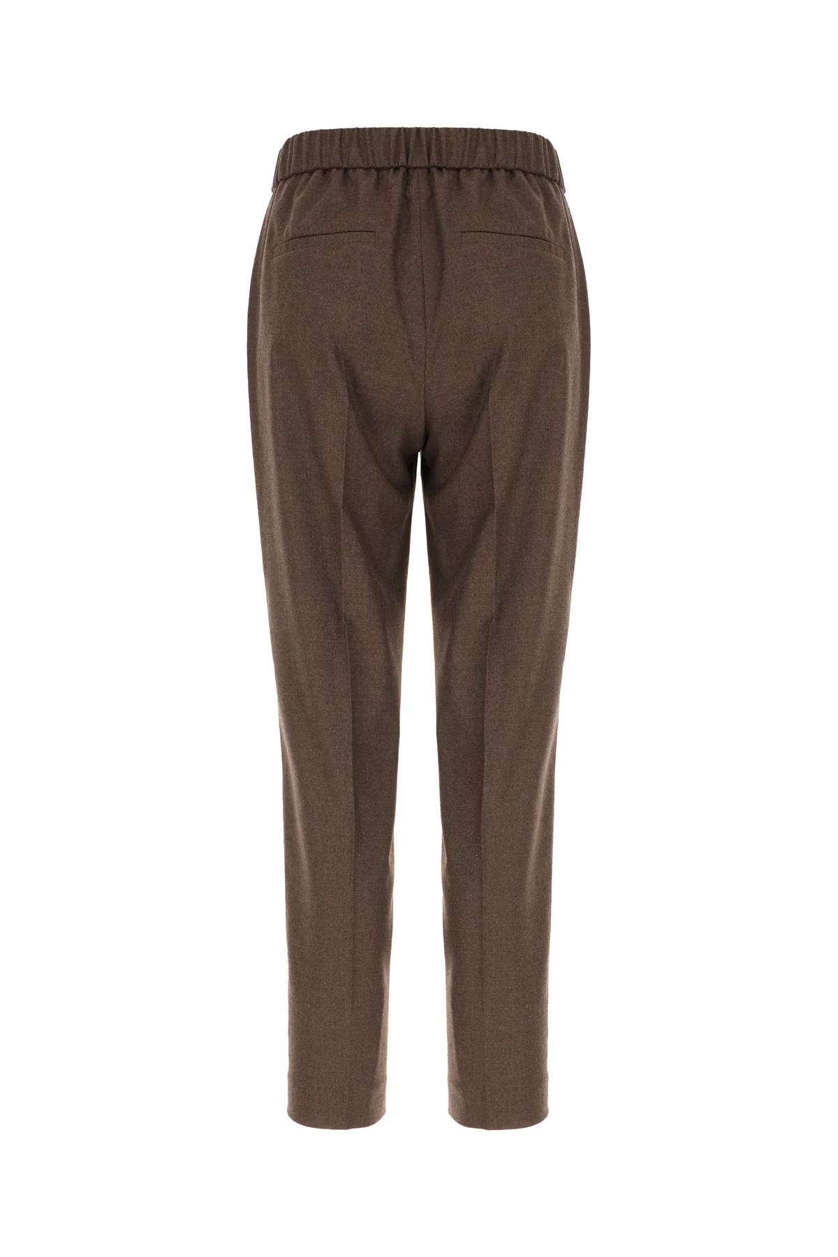 Brown stretch virgin wool blend pants -  | High Quality Luxury Handbag Shop