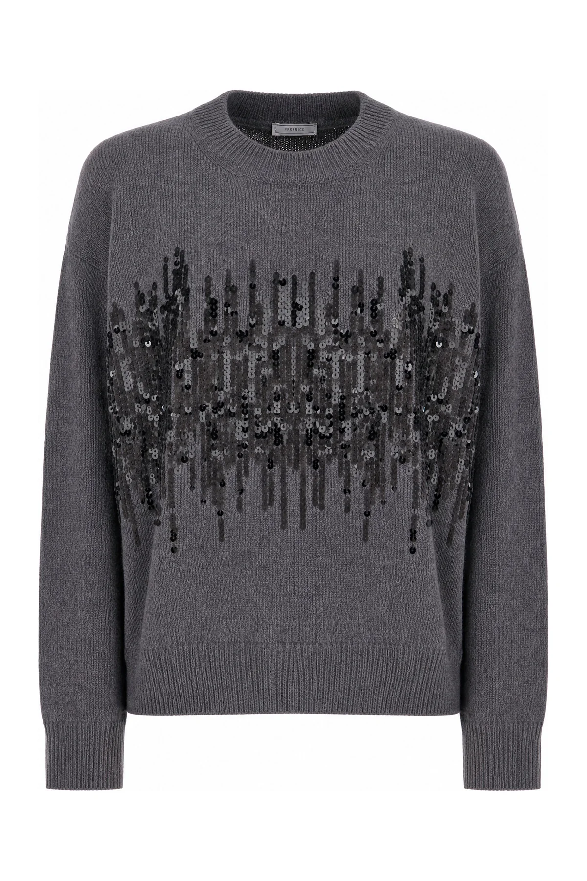 Dark grey wool blend sweater -  | High Quality Luxury Handbag Shop