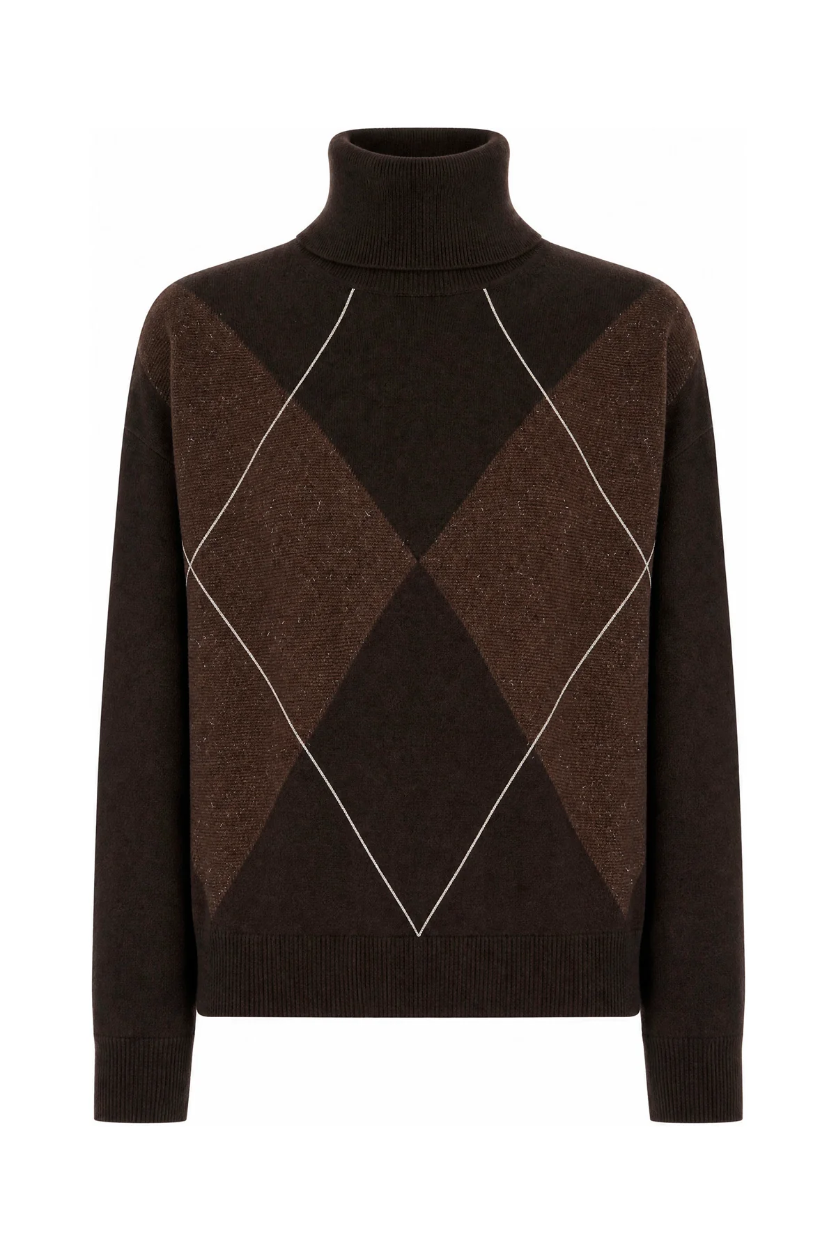 Chocolate wool blend sweater -  | High Quality Luxury Handbag Shop