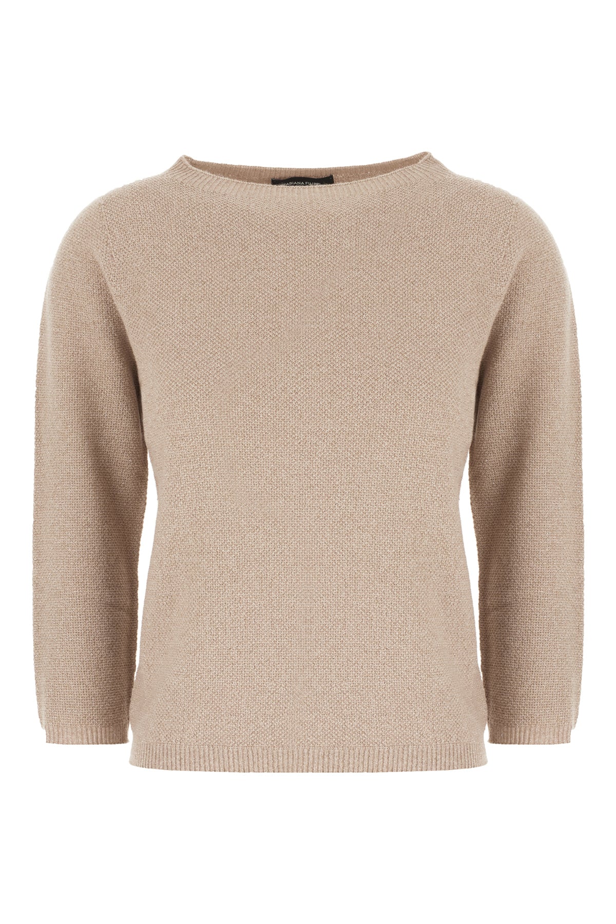 Maglione in misto lana cappuccino -  | High Quality Luxury Handbag Shop