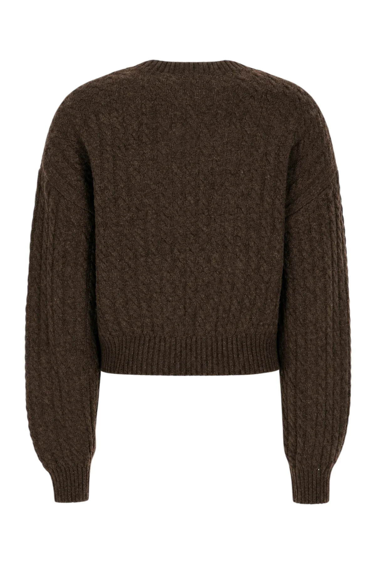 Chocolate wool blend sweater -  | High Quality Luxury Handbag Shop
