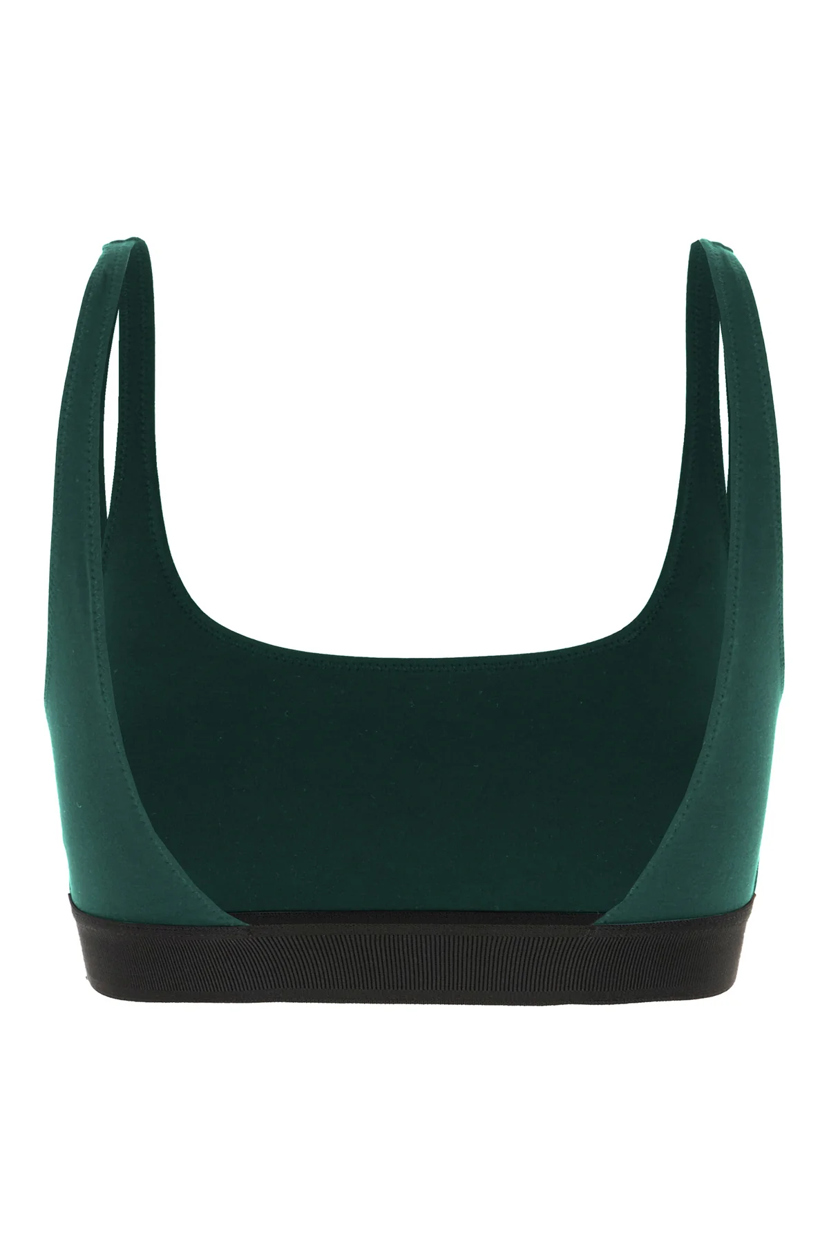 Bottle green stretch modal bandeau bra -  | High Quality Luxury Handbag Shop