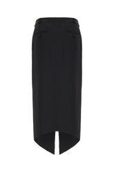 Black viscose blend skirt -  | High Quality Luxury Handbag Shop