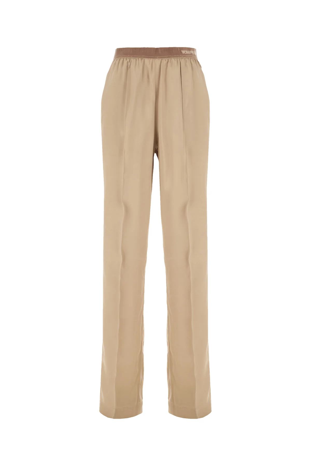 Beige silk pants -  | High Quality Luxury Handbag Shop