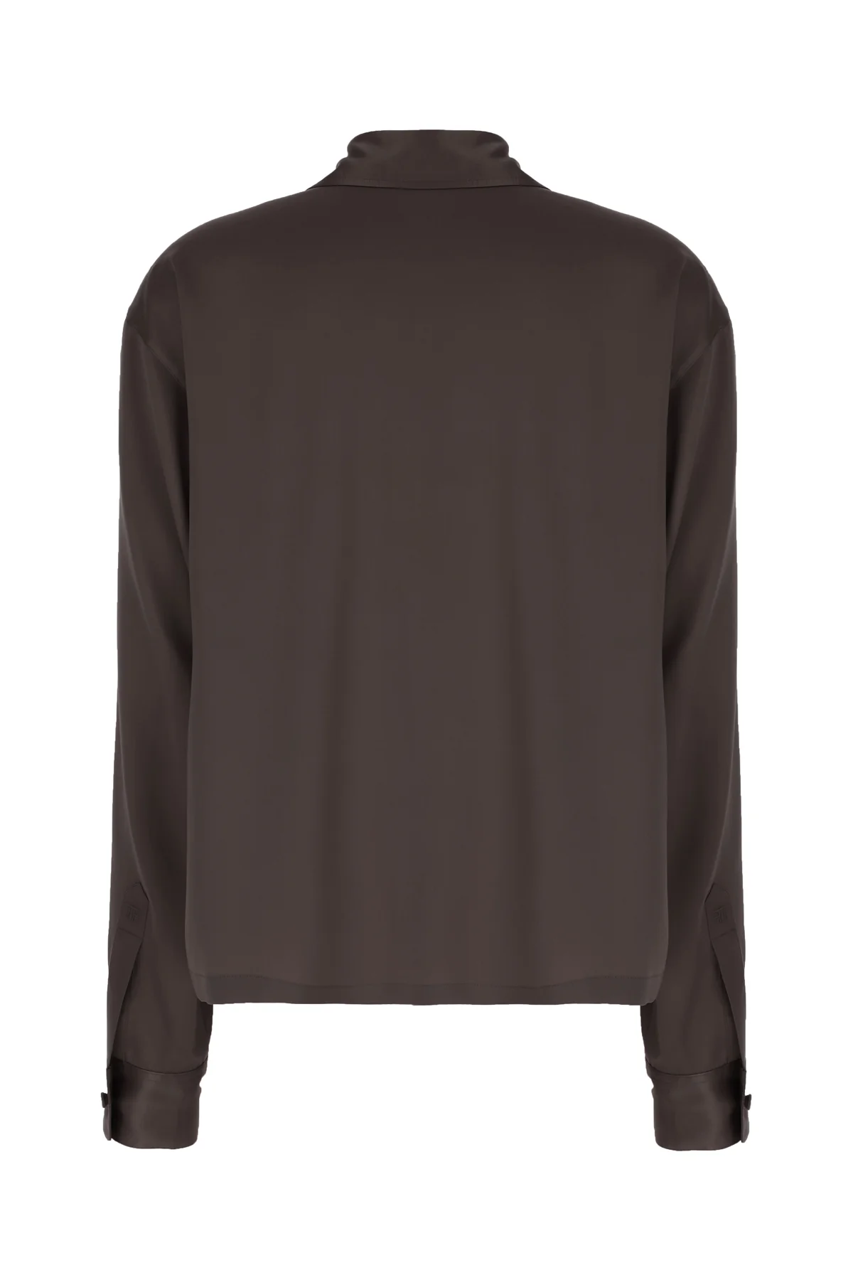 Dark brown silk shirt -  | High Quality Luxury Handbag Shop