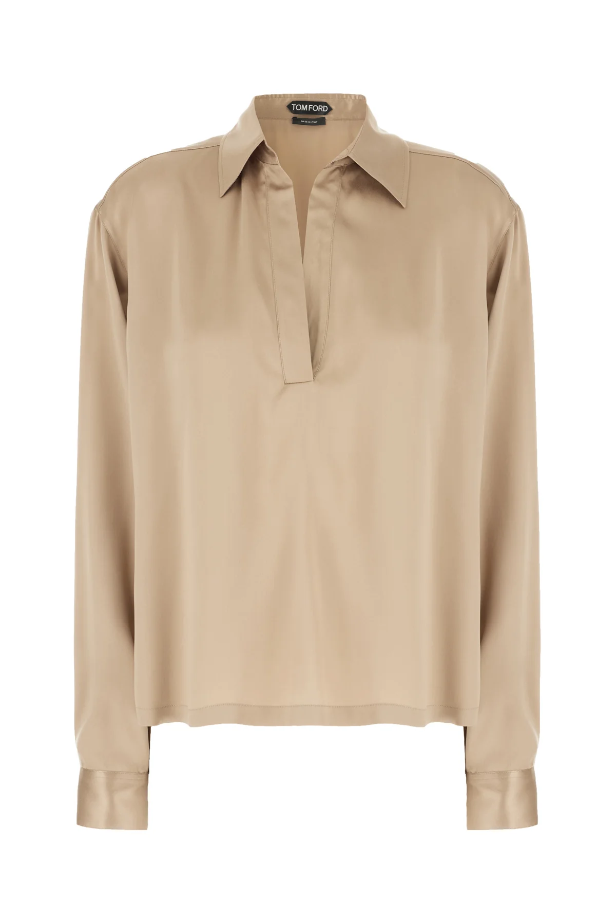 Cappuccino silk shirt -  | High Quality Luxury Handbag Shop
