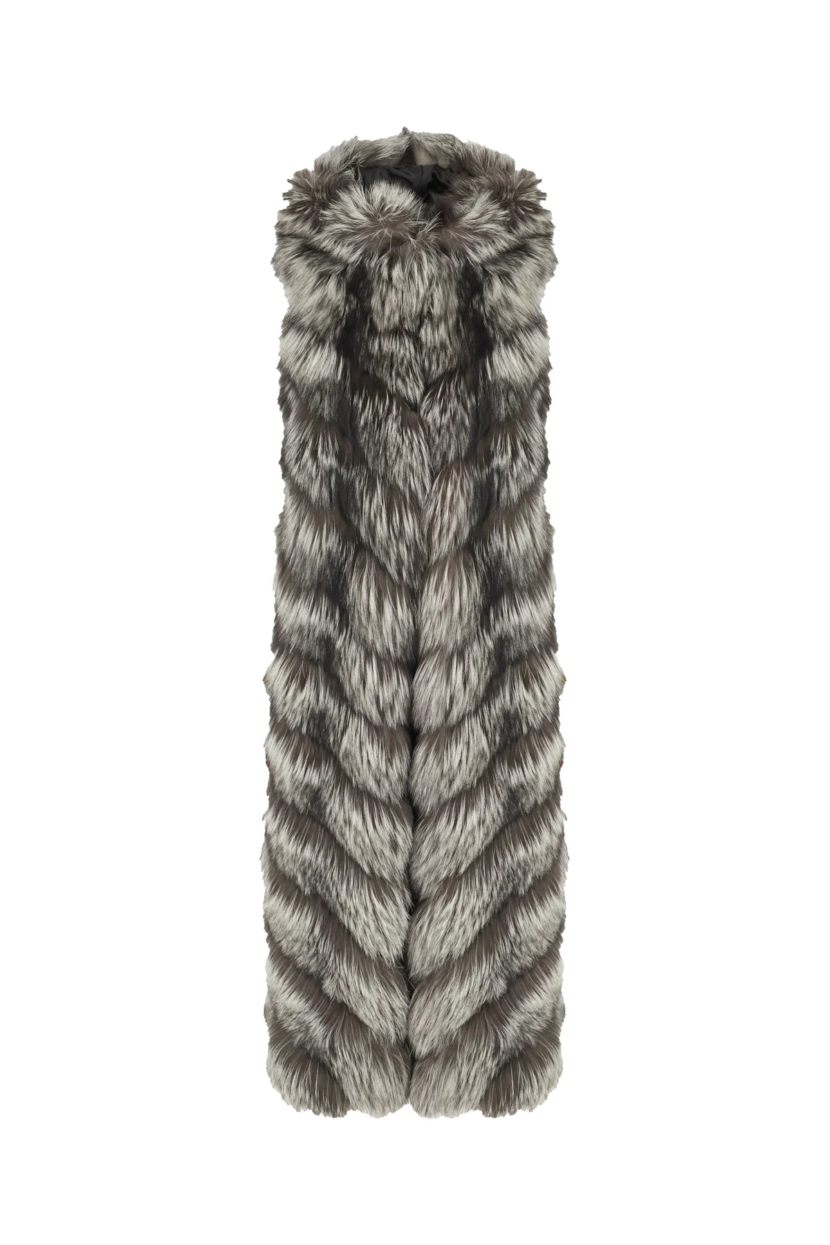 Two-tone fox fur coat -  | High Quality Luxury Handbag Shop
