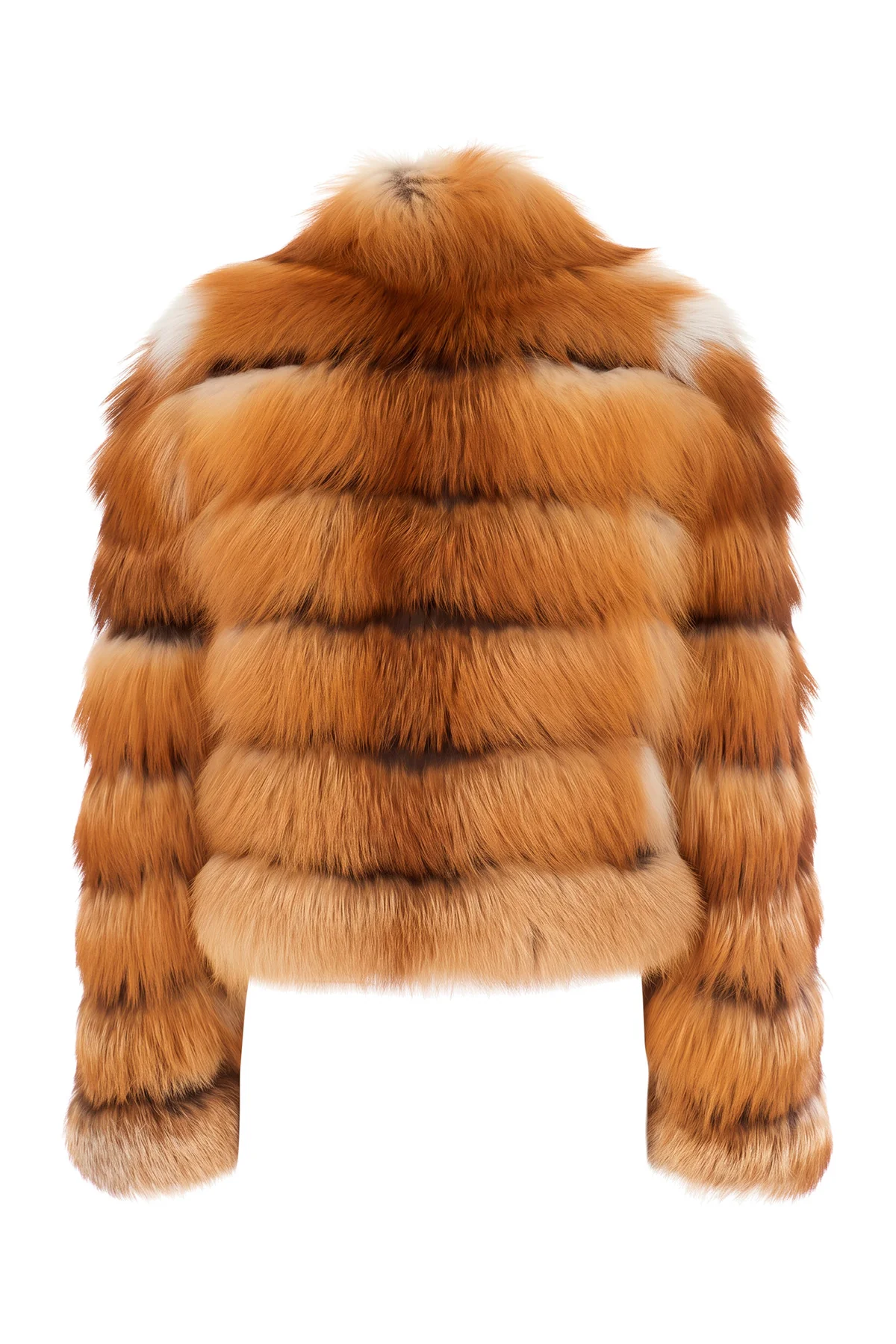 Multicolored fox fur coat -  | High Quality Luxury Handbag Shop
