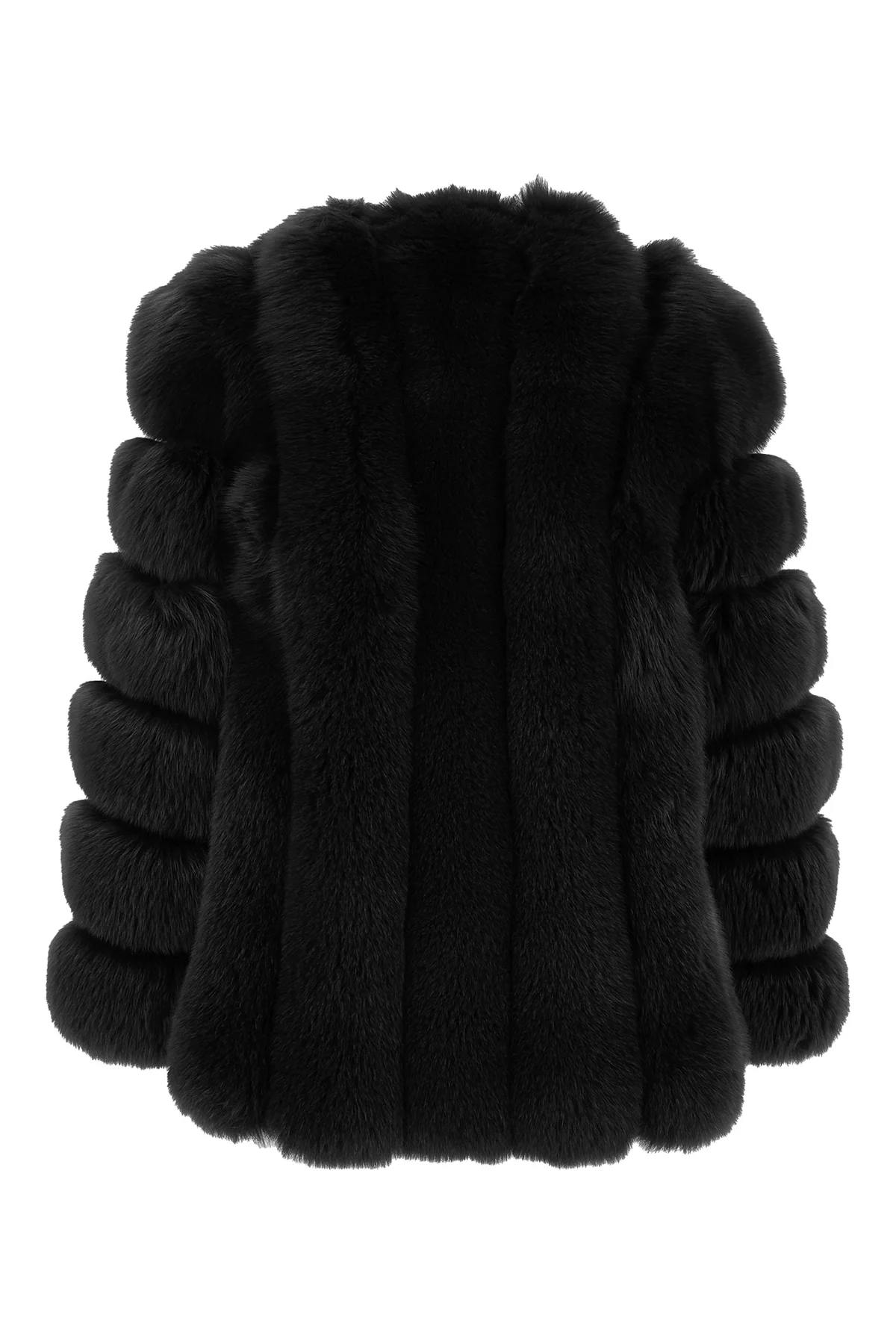 Black fox fur coat -  | High Quality Luxury Handbag Shop