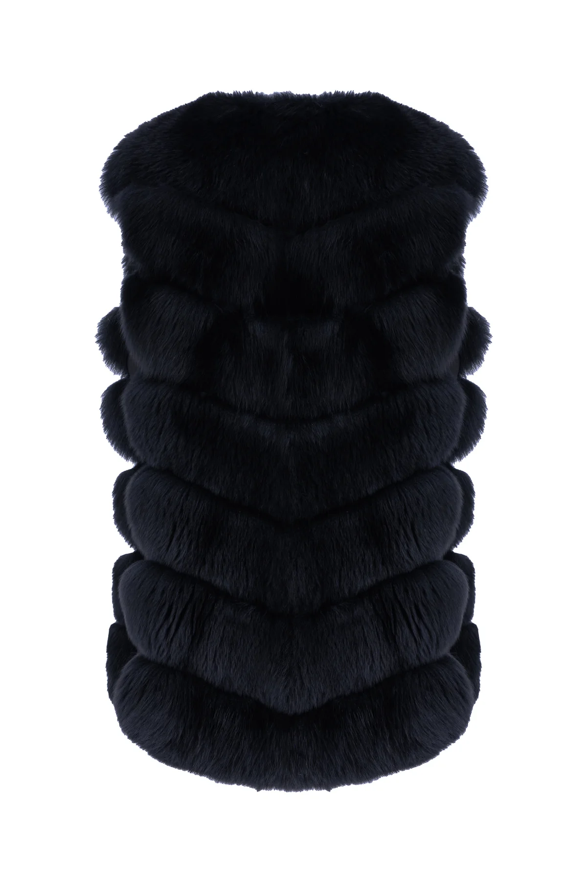 Midnight blue fox fur coat -  | High Quality Luxury Handbag Shop