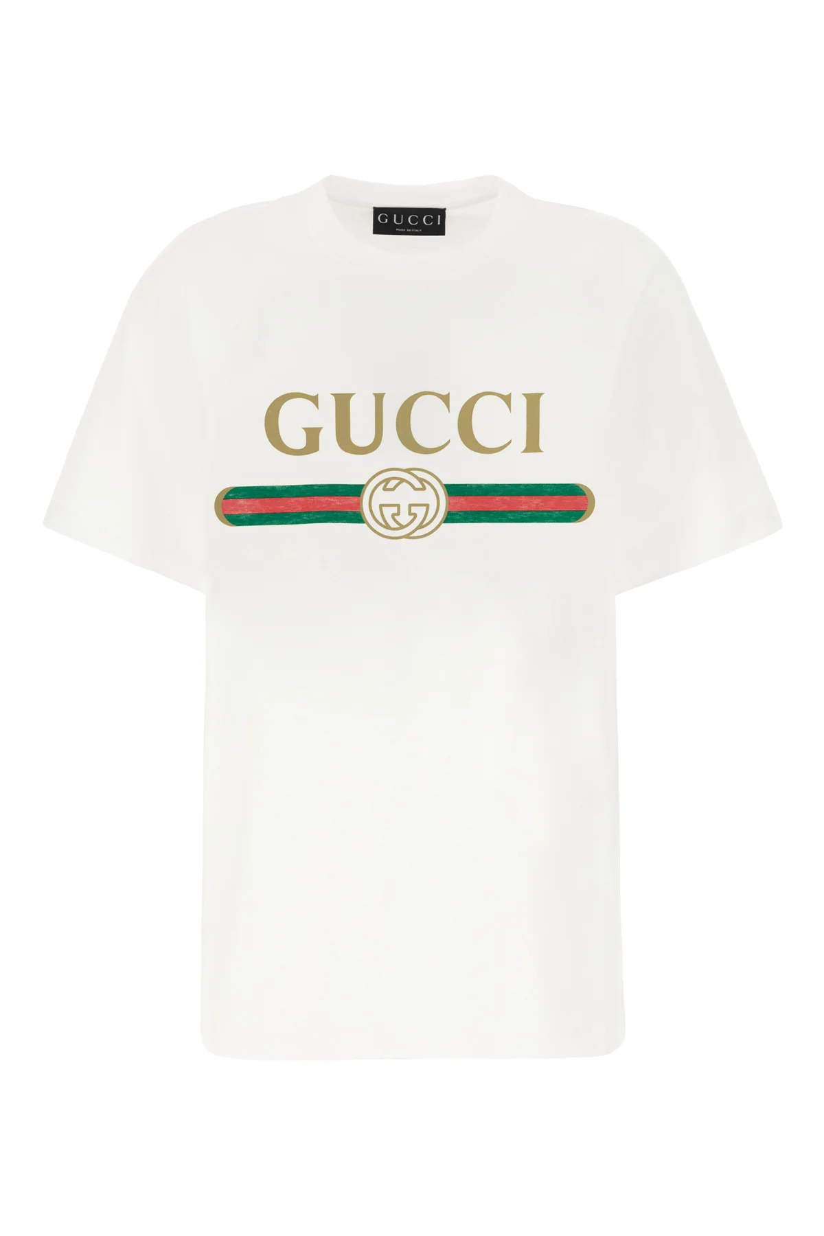 Ivory cotton blend t-shirt -  | High Quality Luxury Handbag Shop