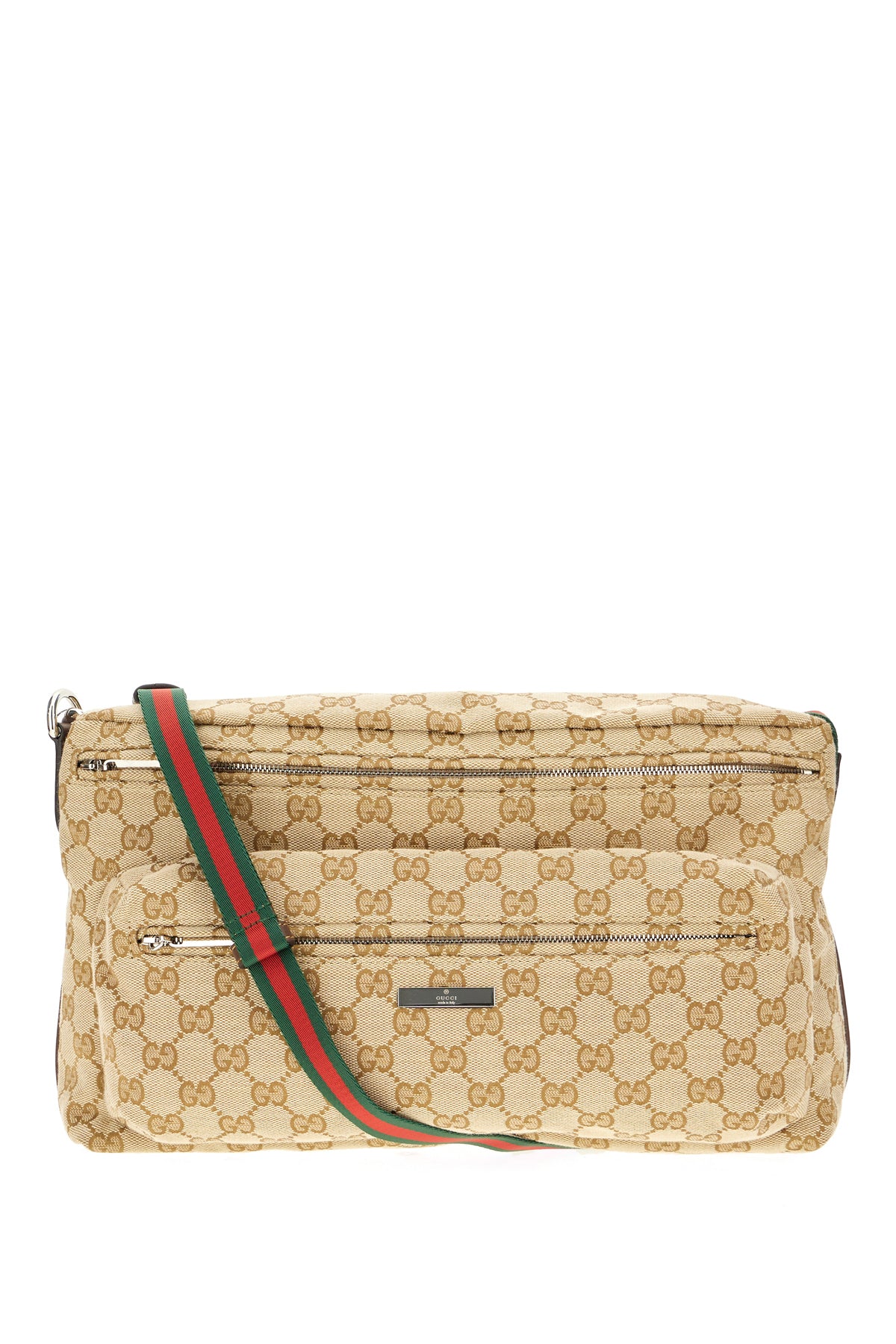 Tag medium GG canvas crossbody bag in sand/brown -  | High Quality Luxury Handbag Shop