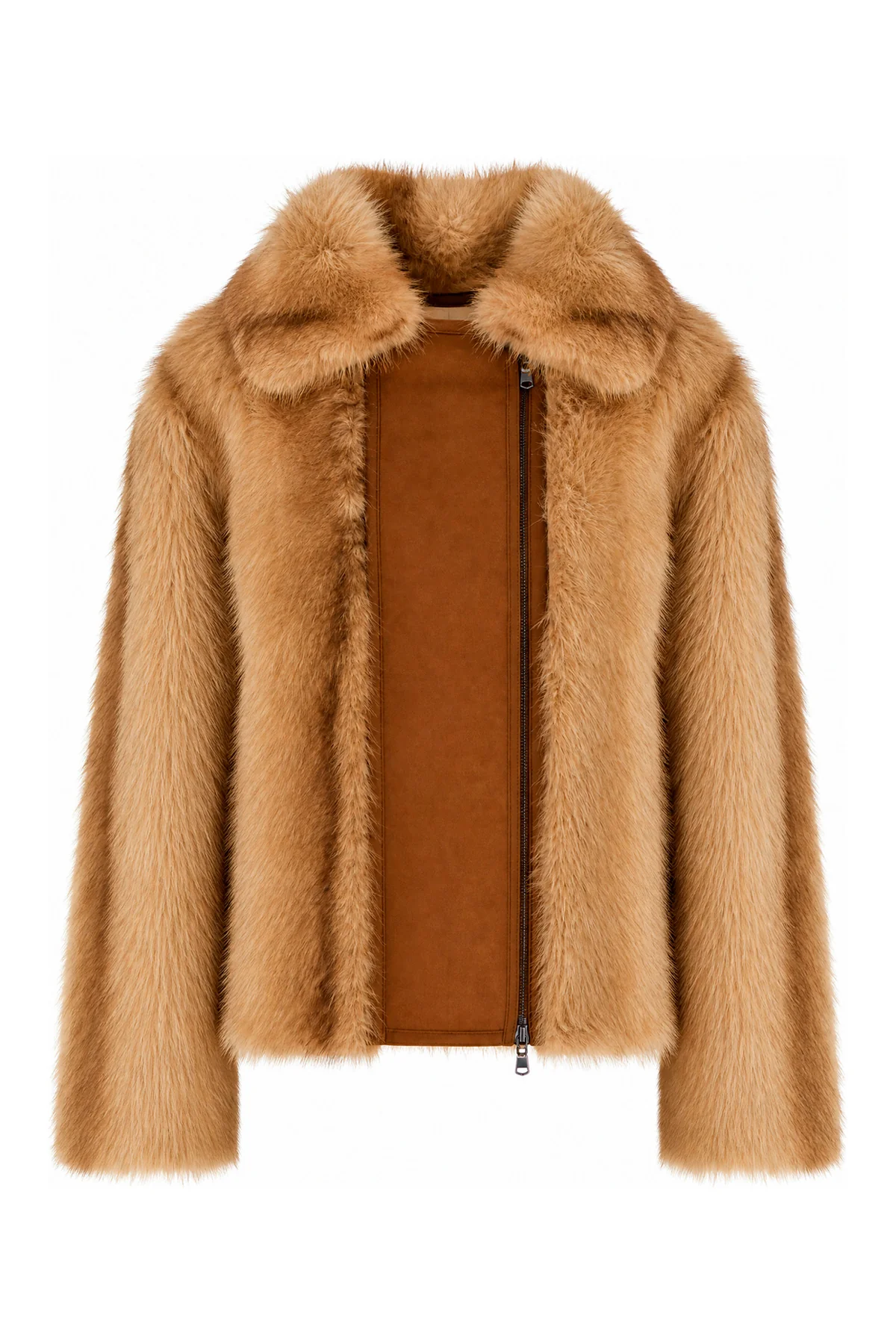 Caramel eco shearling reversible jacket -  | High Quality Luxury Handbag Shop