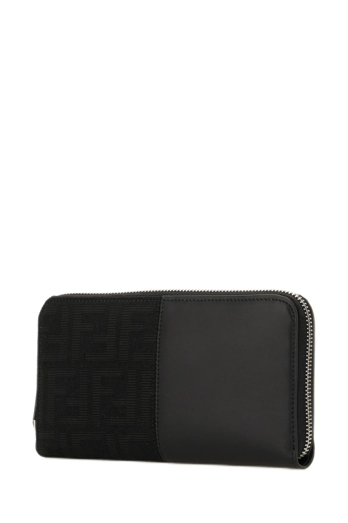 Black leather and fabric wallet -  | High Quality Luxury Handbag Shop