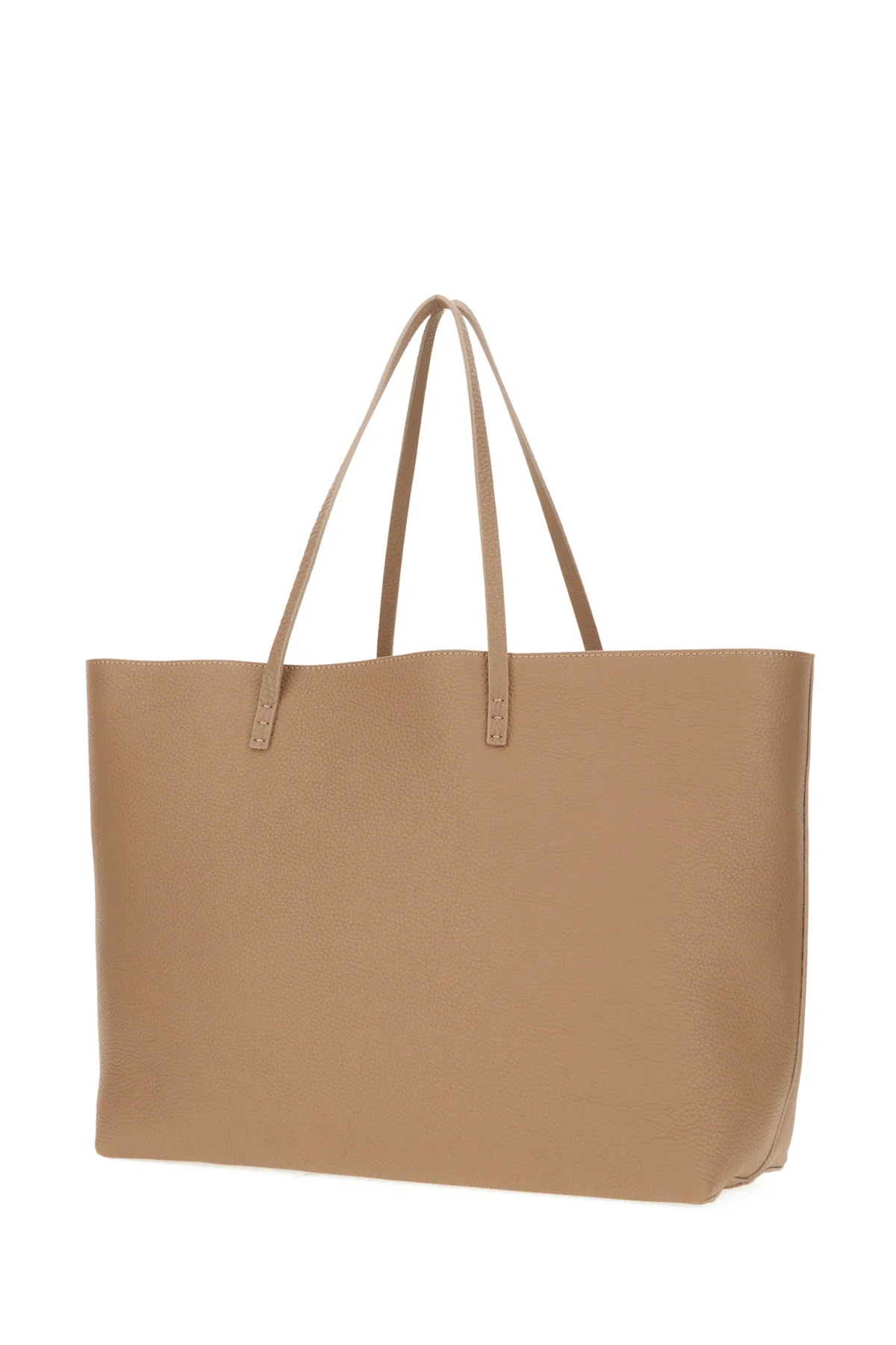 Dove grey leather Roll medium shopping bag -  | High Quality Luxury Handbag Shop