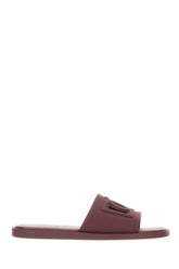 Burgundy rubber slippers -  | High Quality Luxury Handbag Shop