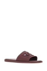 Burgundy rubber slippers -  | High Quality Luxury Handbag Shop