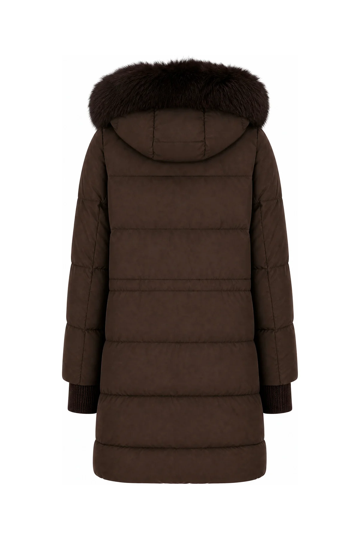 Chocolate polyester Talassa down jacket -  | High Quality Luxury Handbag Shop