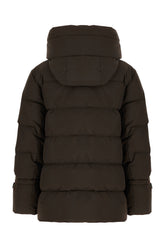 Chocolate polyester Gadia down jacket -  | High Quality Luxury Handbag Shop